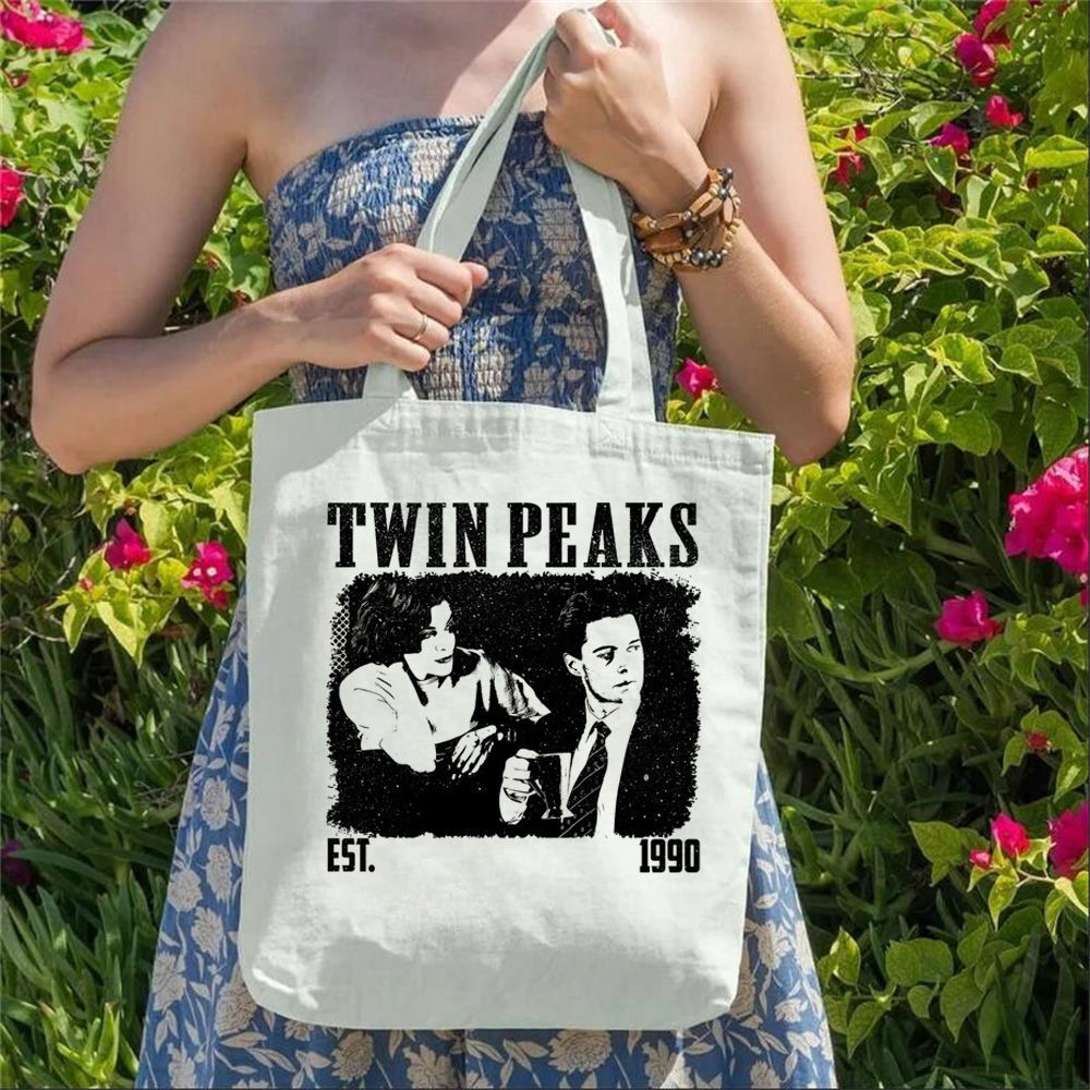 Sustainable Living Zero Waste - Sacs fourre-tout en toile Twin Peaks